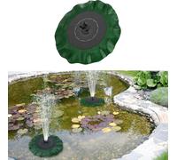 YUENFONG Fontaine solaire de 1.4W, feuille de lotus pompe de bassin Fontaine pompe solaire pour bassin de jardin, réservoir à poissons, fontaine de jardin