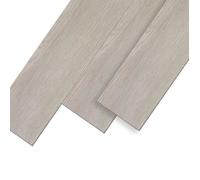 YUENFONG Lot de 18 revêtements de sol en PVC autocollants,aspect bois,91,44 x 15,24 x 0,2 cm,pour environ 2,5 m²,Gris beige