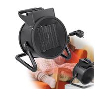 YUENFONG Radiateur soufflant électrique 2000 watts radiateur céramique avec élément chauffant PTC radiateur céramique silencieux avec protection contre la surchauffe radiateur de chantier, noir