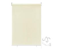 YUENFONG Store déroulant vertical exterieur Pare-vue pour balcon Protection solaire Protection UV (180 X 240cm, Beige)