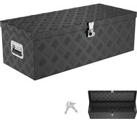 YUENFONG Truckbox 60L Boîte à outils Boîte de rangement Boîte en aluminium Boîte de transport, Boîte à timon pour remorque de voiture Camion Véhicule utilitaire Boîte à poussière Boîte à outils Boîte