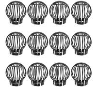 YUENPUN Lot de 12 protections de gouttière en plastique noir, protection contre les feuilles de mousse, la boue