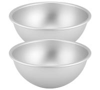 YUENPUN Lot de 2 moules à gâteau hémisphère de 22,5 cm, moules à dessert en aluminium argenté pour puddings, gâteaux, desserts