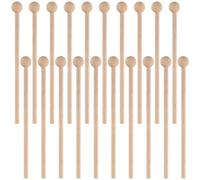 YUENPUN Lot de 20 bâtons de percussion en bois, à tête ronde, pour xylophone, baguettes de percussion Glockenspiel en bois pour accessoires d'instruments de musique