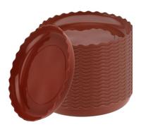 YUENPUN Lot de 20 soucoupes rondes en plastique de 20 cm pour pots de fleurs d'intérieur et d'extérieur