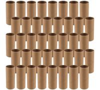 YUENPUN Lot de 40 tubes en carton creux de 10 x 4 cm pour loisirs créatifs, loisirs créatifs, projets faits à la main Marron
