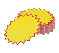 YUENPUN Lot de 500 panneaux vierges en forme d'étoile pour vente au détail, étiquettes de prix, étiquettes de prix de vente au détail, étiquettes de prix promotionnelles pour le marché, l'épicerie, la