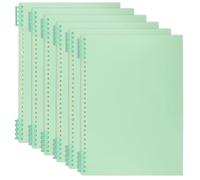 YUENPUN Lot de 6 carnets à spirale A4 lignés, 120 pages A4 avec bords perforés 80 g/m² pour la maison, le bureau