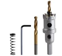 Yuentoen Scies à coupe en carbure, coupe-trous en carbure, forets pour dents en métal TCT pour acier inoxydable, acier, aluminium (22)