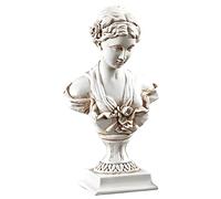 YUEOECOR Statuette Grecque Classique de Buste de Vénus de Milo de 30 cm, Figurine de déesse Romaine de l'amour et de la beauté en résine pour décoration d'intérieur, Grande Taille Antique