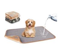 YUEPET Lot de 2 couvertures imperméables pour chien, chiot et chat - Couverture de protection lavable en molleton pour chien et canapé - Couverture réversible en flanelle douce et pelucheuse pour