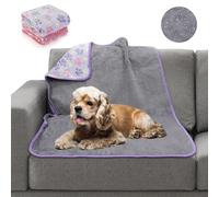 YUEPET Lot de 2 couvertures imperméables pour chien et chat de taille moyenne et grande - Couverture de protection en molleton pour chien, canapé et sofa - Couverture de protection réversible en