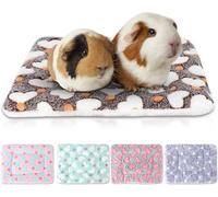 YUEPET Lot de 5 alèses chaudes et douces lavables pour petit animal - Pour intérieur - Pour lapin, hamster, écureuil, hérisson, chinchilla furet et cœur (31,8 x 27,4 cm)