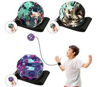 Yueser Balle Rebondissante, Balle Rebondissantes Enfant Balle en Mousse Ballon en Mousse Balle Rebondissante Chat Balles Rebondissantes Enfant Ballon Mousse Balle Mousse avec Sangle de Poignet Corde