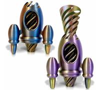 Yueser Impossible Cone, 2 Pièces Fusée Spirale Fidget Toys Anti Stress Jouet 3D Imprimé Spiral Cone Fidget Toy Jouet de Cône en Spirale Stress Relief Décorations de Bureau Cadeau pour Adultes Enfants