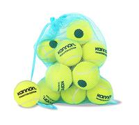 YUESHENG Stage1 Lot de 12 balles de tennis pour enfant à point vert 25 % faible compression avec sac de transport (12 points verts)