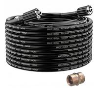 YUET 15M Tuyau de Rechange d'extension de Nettoyeur Haute Pression M22-14mm