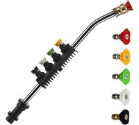 YUET Lance d'extension de Nettoyeur Hhaute Pression, Lance de Pulvérisation pour Karcher K2 K3 K4 K5 K6 K7, Nettoyeur de Gouttière avec 5 Buses de Pulvérisation 35 cm