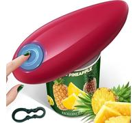 YUET Ouvre-boîte électrique portable One Touch automatique + bouteille gratuite, fonctionne avec des piles, mains libres pour personnes âgées souffrant d'arthrite, élimine les douleurs aux mains,