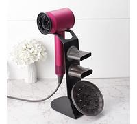 YUET Support Magnétique Sèche-Cheveux pour Dyson Supersonic Et Deux Buses De Rangement en Alliage D'aluminium, Support De Rangement pour Salle De Bain, Support De Peinture Anti-Rayures