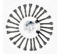 YUET Tête Brosse Débroussailleuse 254 x 25,4mm Fil d'acier Debroussailleur Universelle Désherbage 10 Pouce pour Outils de Pelouse Jardin L'élimination de la Mousse et de la Rouille