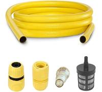 YUET Tuyau d'aspiration 15M avec Raccord Rapide et Filtre Accessoire pour Nettoyeur Haute Pression pour Karcher K2 K3 K4 K5 K6 K7 & Bosch AQT Series
