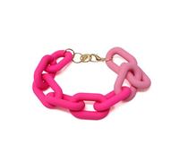 yueton 1 lot de bracelets épais en résine rose tendance et épais en acrylique - Bracelet de plage pour femme