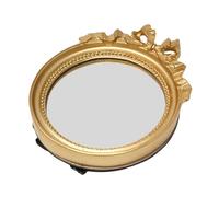 yueton 1 lot de mini miroir mural vintage rond rétro doré miroir mural élégant miroir de poche pour femme