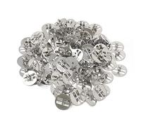 yueton Lot de 100 clips de mèche en métal et bois, base de mèche de bougie, onglets de maintien de mèche de bougie pour la fabrication de bougies, bricolage de bougies