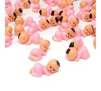 yueton Lot de 50 mini décorations amusantes en plastique pour bébé de 2,5 cm - Pour fête prénatale, jeux de glaçons, décorations de fête