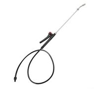 YUETTYY Bâton de pulvérisation en acier inoxydable de 29 pouces, avec buse réglable, raccord fileté, tuyau de 1,1 m, laiton, vaporisateur à barbe, remplacement pour jardin, lavage de voiture