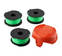 YUETTYY Bobine de fil de rechange et couvercle de bobine, 3 bobines de fil + 1 capuchon pour Black & Decker GL7033 GL8033 GL9035, bobine de fil d'alimentation automatique