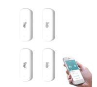 YUETTYY Capteur Thermomètre Hygromètre, WiFi et Zigbee Tuya Smart Capteur Détecteur de Température et d'Humidité d'Intérieur Sans Fil, avec Alerte de Notification d'Application Tuya à Distance pour