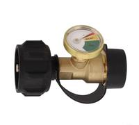 YUETTYY Indicateur de gaz propane, indicateur de niveau de propane en laiton pour les amateurs de barbecue, accessoires de régulateur avec jauge