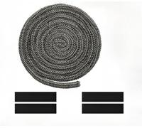 YUETTYY Joint de porte de poêle à bois, corde d'étanchéité pour poêle à bois, joint en fibre de verre (avec 4 rubans) Φ 6/8/10/12/14/16/18/20/25 mm x 2,5 m x 2,5 m, joint réfractaire (10 mm)