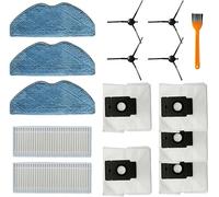 YUETTYY Lot de 15/24 pièces de rechange pour aspirateur EZVIZ RE4 Plus/RE5 Plus