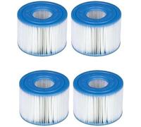 YUETTYY Lot de 4 cartouches de filtre de rechange 1/2/4/6 pour piscine Intex S1 29011E, système de filtration de l'eau, recommandé pour le nettoyage et le remplacement hebdomadaires