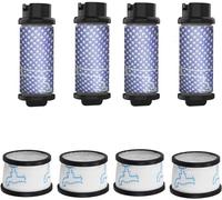 YUETTYY Lot de 4 filtres lavables et réutilisables pour aspirateur sans fil INSE N5 S6 S6P S600 avec filtre principal et filtre secondaire
