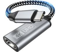 YUETUOL Adaptateur USB C vers HDMI - Adaptateur Type C vers HDMI 4K (Thunderbolt 3 Compatible), Sortie Audio Vidéo pour iPhone 16/15 Pro/Max, MacBook Pro/Air, Pixelbook, iPad Pro, Galaxy S10 S9+