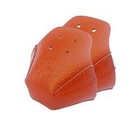 YueWan 1 Pair Toe Guards Protectors PU Leather Roller Skate Protectors with 4 Holes for Roller Skate