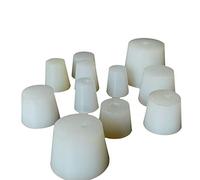 YUEWO 3 Pcs De qualité Alimentaire Bouchon en Silicone Solide Bouchon de SAS avec Trou habitué soupape, Fermentation secondaire, Bouteilles de vin etc (Non poreux,#6)