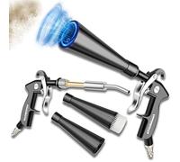 YUEWO Pistolet de soufflage d'air comprimé Pistolet de nettoyage à sec Buse rotative Compresseur à air adapté à 0.6-0.92 MPa Pistolet compresseur air pour nettoyage voiture