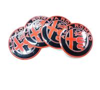 YUEXIANGJING 4 Pieces Cache Moyeux pour Alfa Romeo 159 SportWagon 2006-2011-60MM,Enioliveurs Centre de Roue Caches Embleme Cache Moyeux de Roue Voitures Enjoliveurs Décoratifs Accessoires