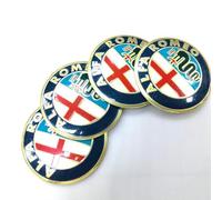 YUEXIANGJING 4 Pieces Cache Moyeux pour Alfa Romeo 159 SportWagon 2006-2011-60MM,Enioliveurs Centre de Roue Caches Embleme Cache Moyeux de Roue Voitures Enjoliveurs Décoratifs Accessoires