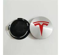 YUEXIANGJING 4 Pieces Cache Moyeux pour Tesla Model 3 2021-2023 56mm,Enioliveurs Centre de Roue Caches Embleme Cache Moyeux de Roue Voitures Enjoliveurs Décoratifs Accessoires