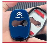 YUEXIANGJING 4 Pièces Couvercle Serrure Porte de Voiture pour Citroen C3L 2020, Couvercle Gâche en Acier Inoxydable, Accessoires Décoration Antirouille Extérieurs, Blue