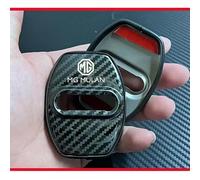 YUEXIANGJING 4 Pièces Couvercle Serrure Porte de Voiture pour MG 7 2022-2024, Couvercle Gâche en Acier Inoxydable, Accessoires Décoration Antirouille Extérieurs,A