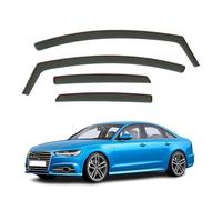 YUEXIANGJING Déflecteurs d'air pour Audi A6 S6 4-Türer Limousine Limousine 2012 2013 2014 2015 2016 2017, Déflecteurs de Fentre Latérale Protection Contre la Pluie Fenêtre Latérale