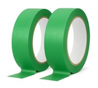 Yuexitech 2 volumes Scotch Peinture Masquage - 30mm X 20m, Masking Tape Pour Peintres, Ruban De Masquage, Multi-surfaces, Lignes Intérieures Nettes Et Sans Bavures Pour Murs Et Bordures（Vert）