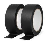 Yuexitech 2 Volumes Scotch Peinture Masquage - 30mm X 20m, Masking Tape Pour Peintres, Ruban De Masquage, Multi-surfaces, Lignes Intérieures Nettes Et Sans Bavures Pour Murs Et Bordures（Noir）
